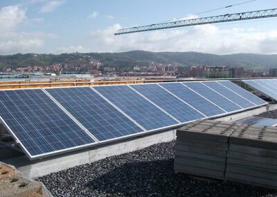 Proyecto de fotovoltaica 30kw del nuevo edificio de Protección Civil en Miribilla en Bilbao