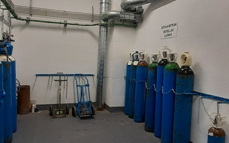 Proyecto PCI almacén gases en edificio Filtros de Venta Alta del Consorcio de Aguas